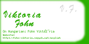 viktoria fohn business card